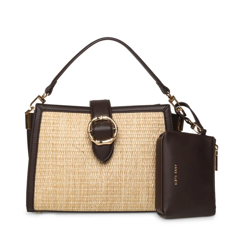 ANNE KLEIN Anne Klein Logo Detail Satchel Bag